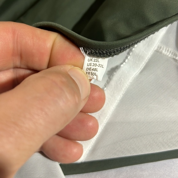 Olive Green Halter One-Piece Swimsuit - Picture 7 of 12